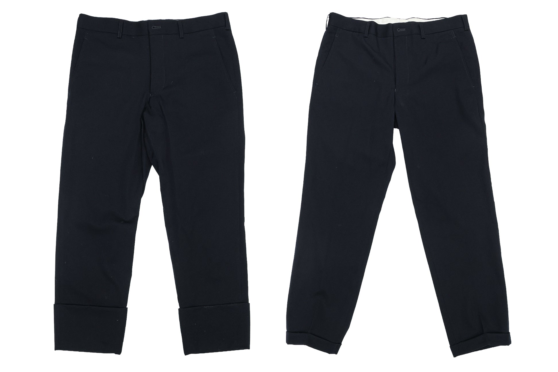 COMME DES GARCONS HOMME PLUS - TWO BLACK TROUSERS