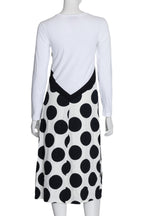 MSGM - A LONG SLEEVE POLKA DOT PRINT DRESS