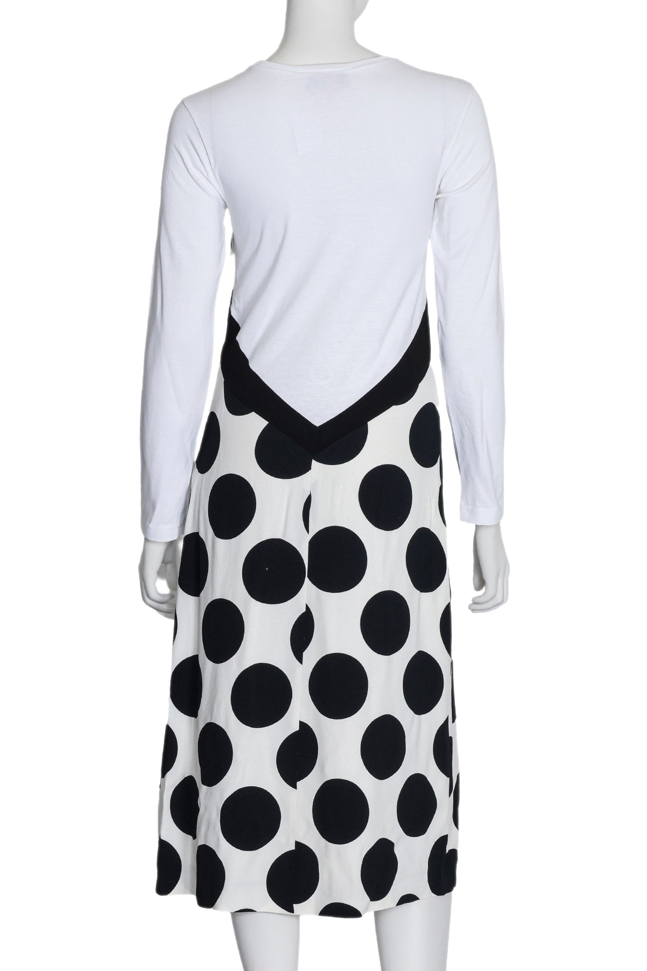 MSGM - A LONG SLEEVE POLKA DOT PRINT DRESS