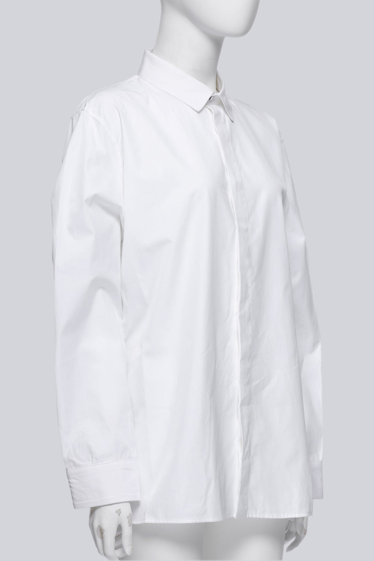 HAIDER ACKERMANN - A WHITE BUTTON UP DRESS SHIRT