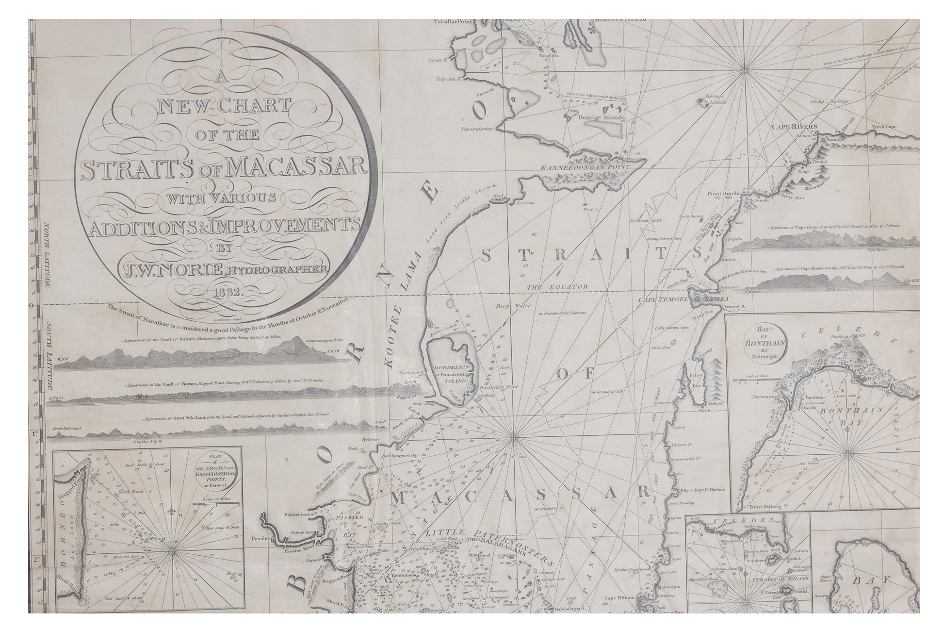 AN EARLY 19TH CENTURY BRITISH MAP OF THE STRAITS OF MACASSAR