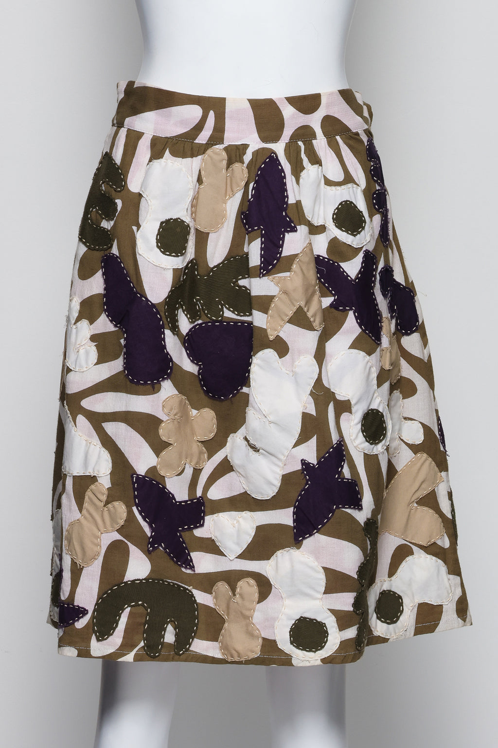 ISABELA CAPETO - AN ABSTRACT APPLIQUE SKIRT