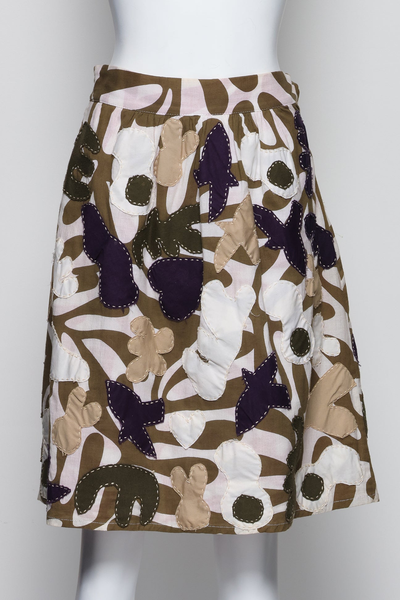 ISABELA CAPETO - AN ABSTRACT APPLIQUE SKIRT