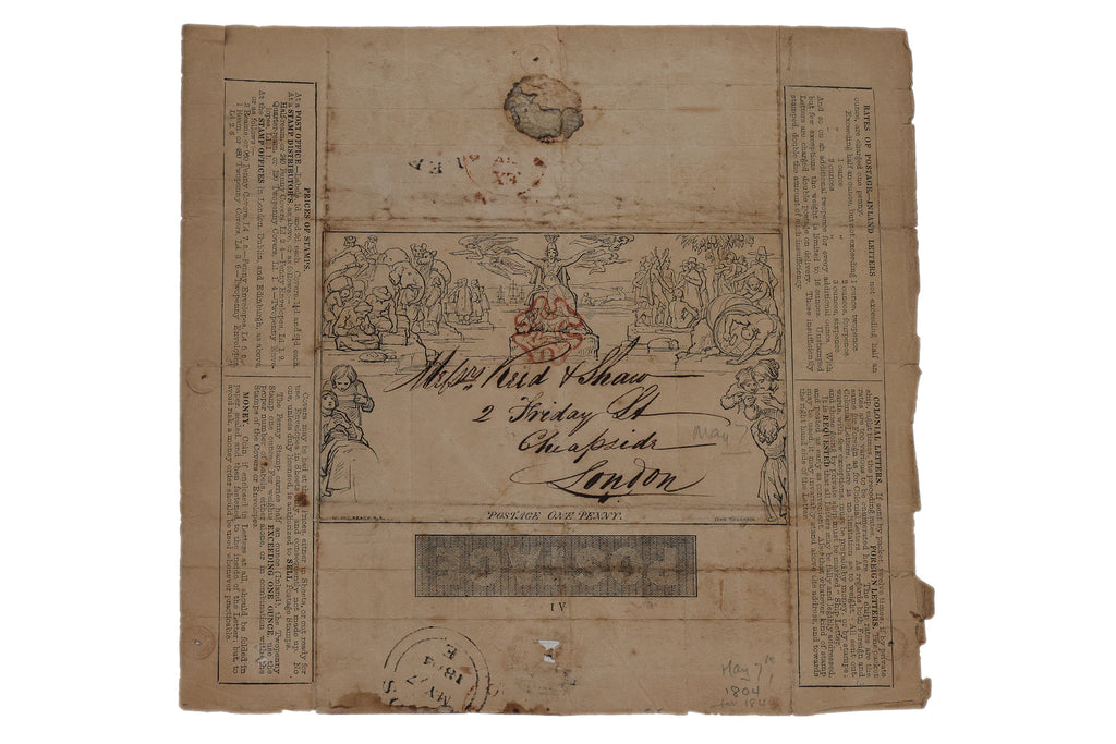 UNITED KINGDOM, A GROUP OF FOUR MULREADY LETTER SHEET COVERS