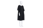 A MOLLY GODDARD BLACK BABYDOLL DRESS WITH OVERSIZED COLLAR