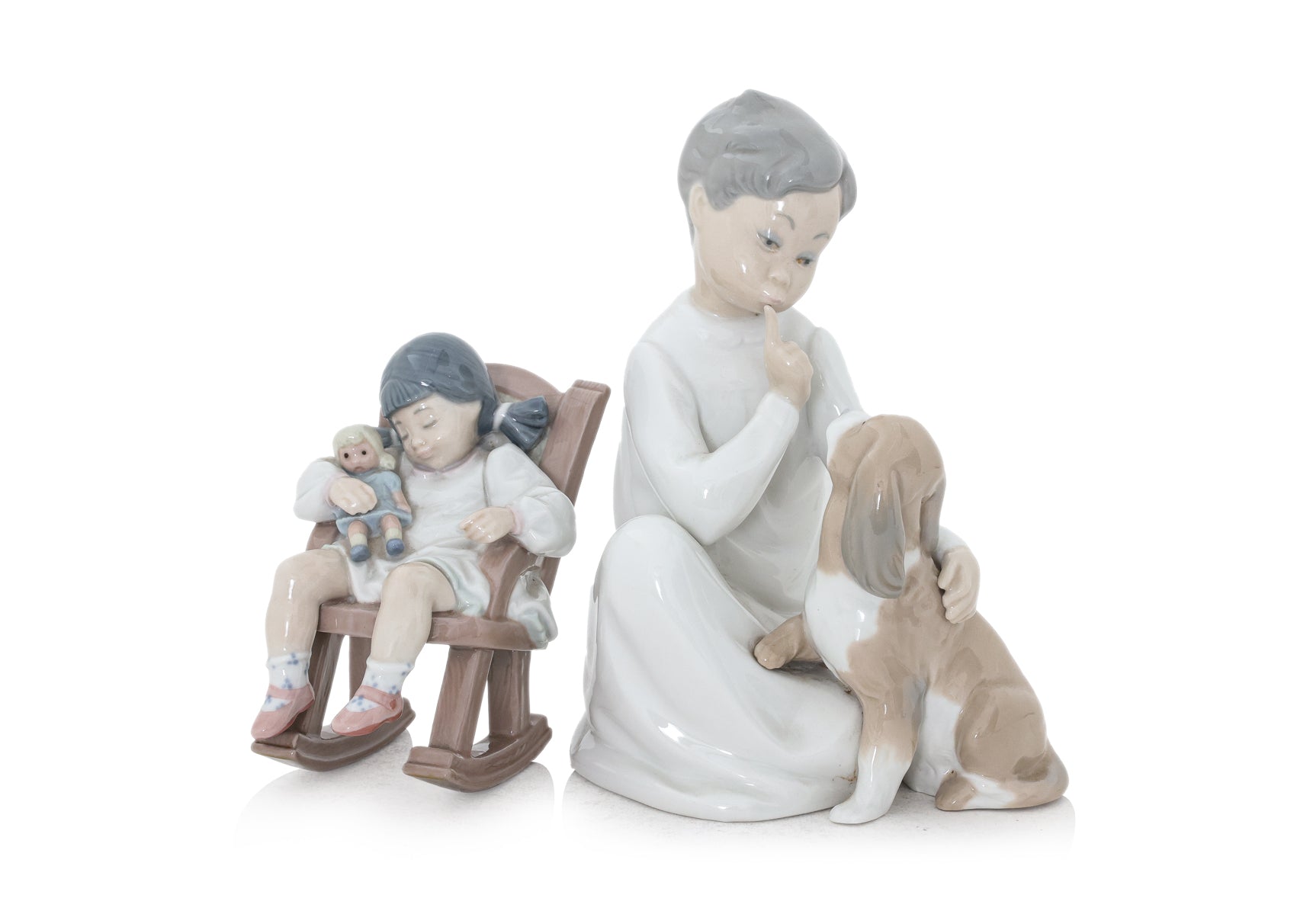 TWO LLADRO PORCELAIN FIGURES