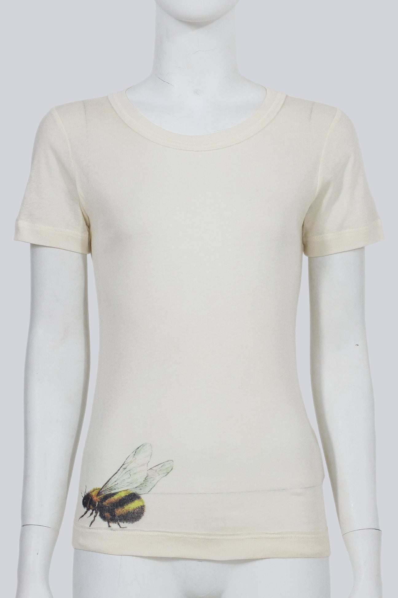YOHJI YAMAMOTO NOIR - A WHITE BUMBLEBEE SHIRT