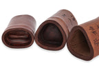 A GROUP OF THREE BAMBOO BRUSH POTS