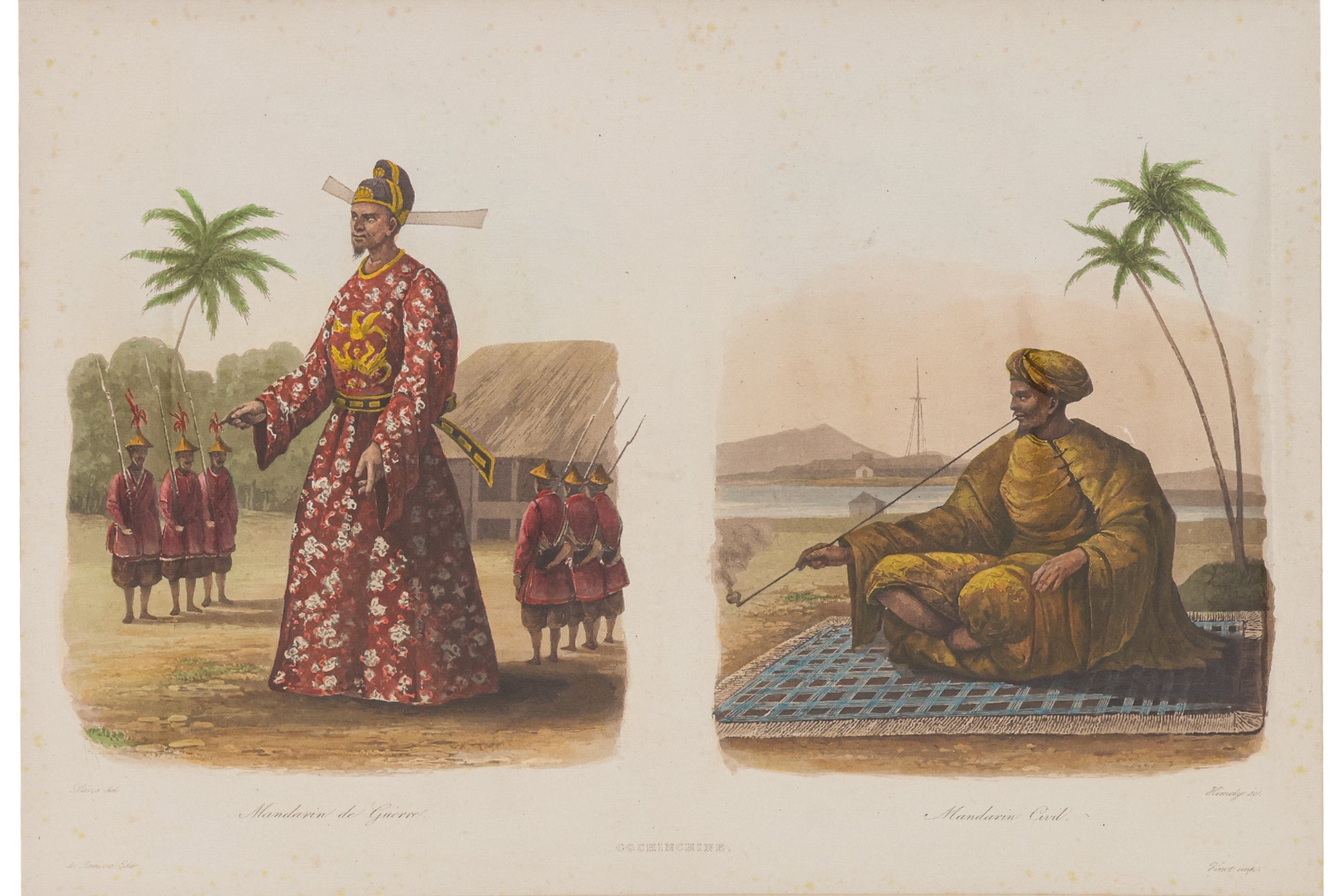 A GROUP OF THREE CHINESE ETHNOGRAPHIC AQUATINTS, ARTHUS BERTRAND AFTER EDMOND-FRANCOIS PARIS,C.1835