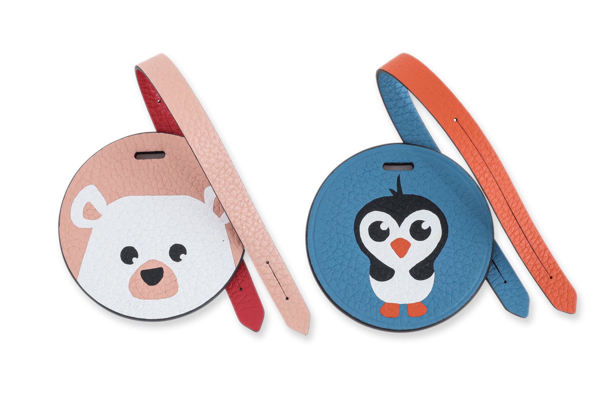 MOYNAT - FOUR ARCTIC ANIMAL LEATHER BAG CHARMS