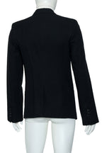 ANN DEMEULEMEESTER - A BLACK TAILORED BLAZER