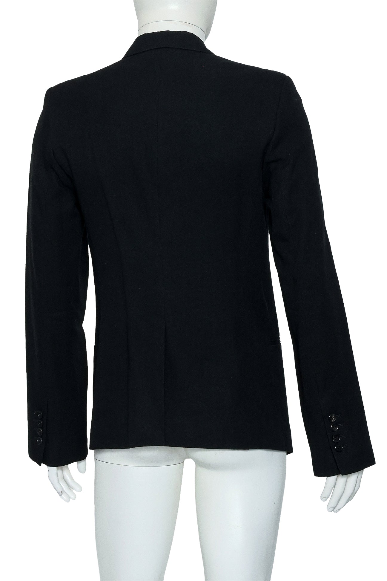 ANN DEMEULEMEESTER - A BLACK TAILORED BLAZER