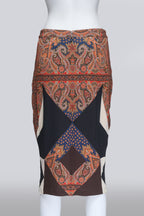 GIVENCHY - A GEOMETRIC PAISLEY PRINT SKIRT
