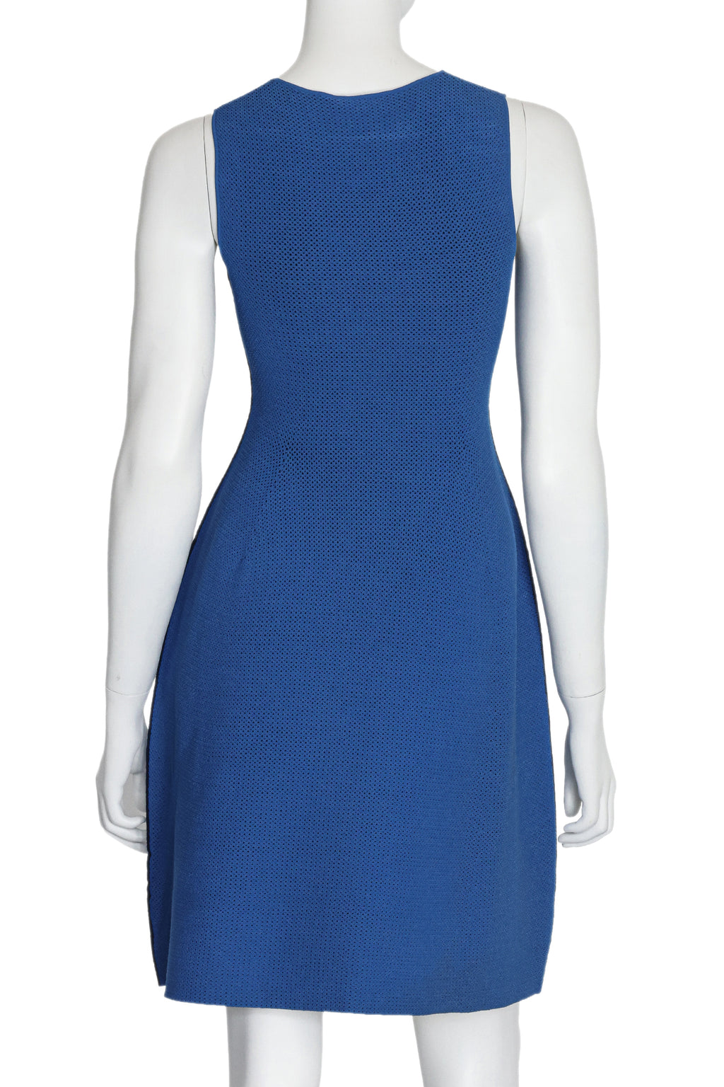 CALVIN KLEIN COLLECTION - A BLUE KNITTED DRESS