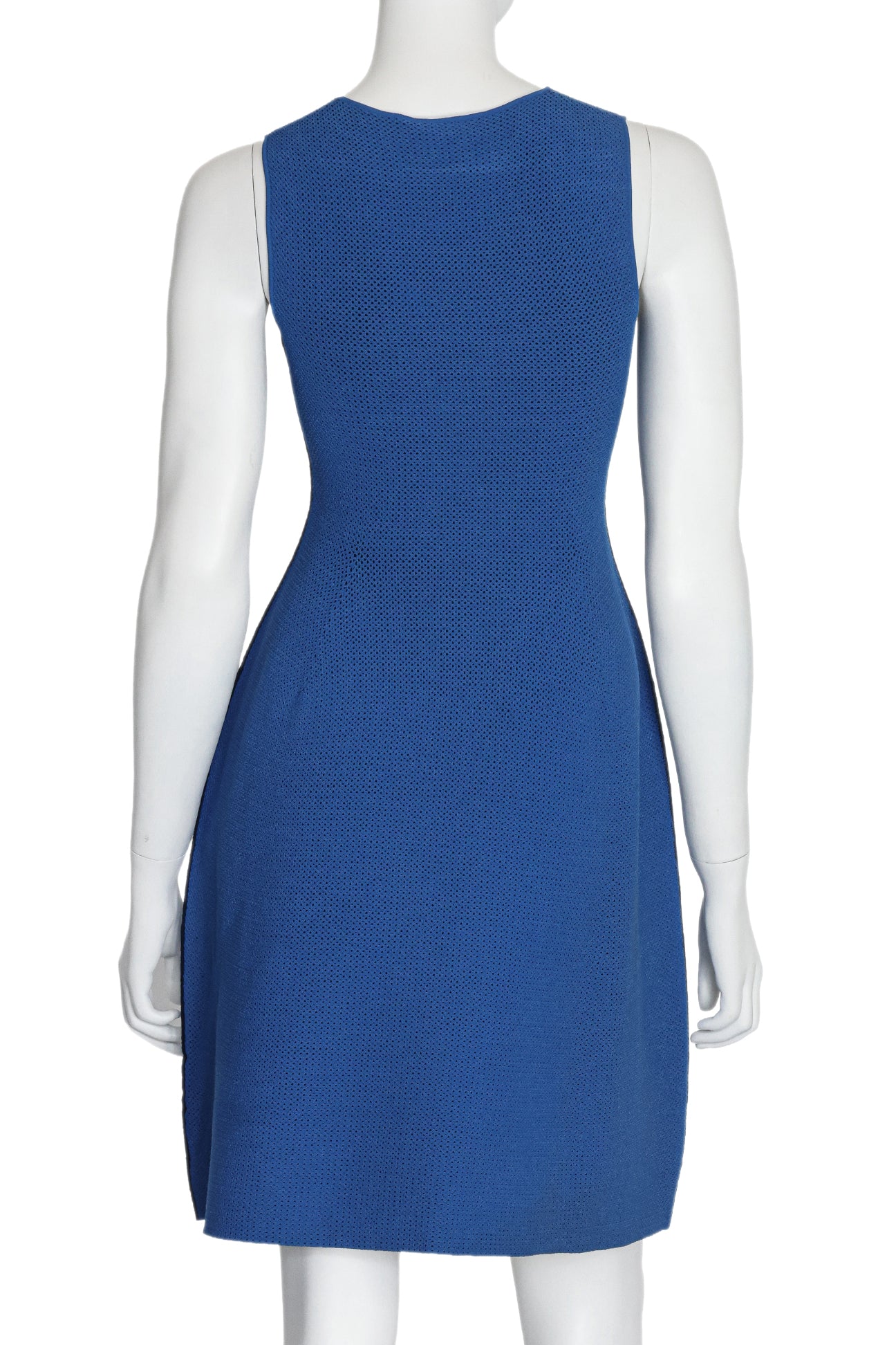 CALVIN KLEIN COLLECTION - A BLUE KNITTED DRESS