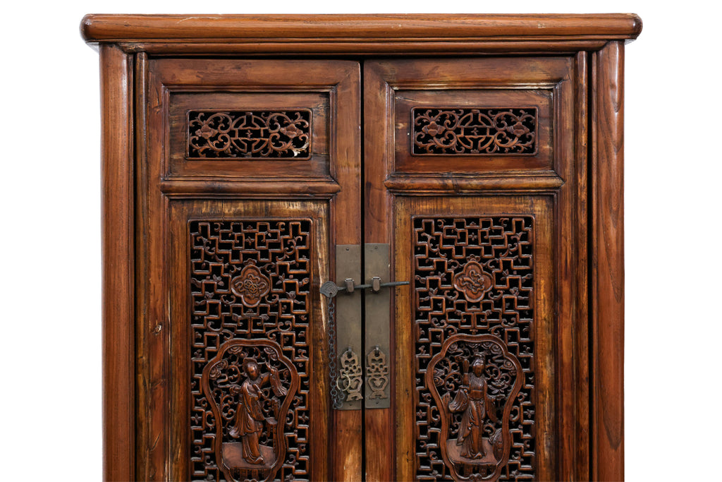 A CHINESE ELM CABINET