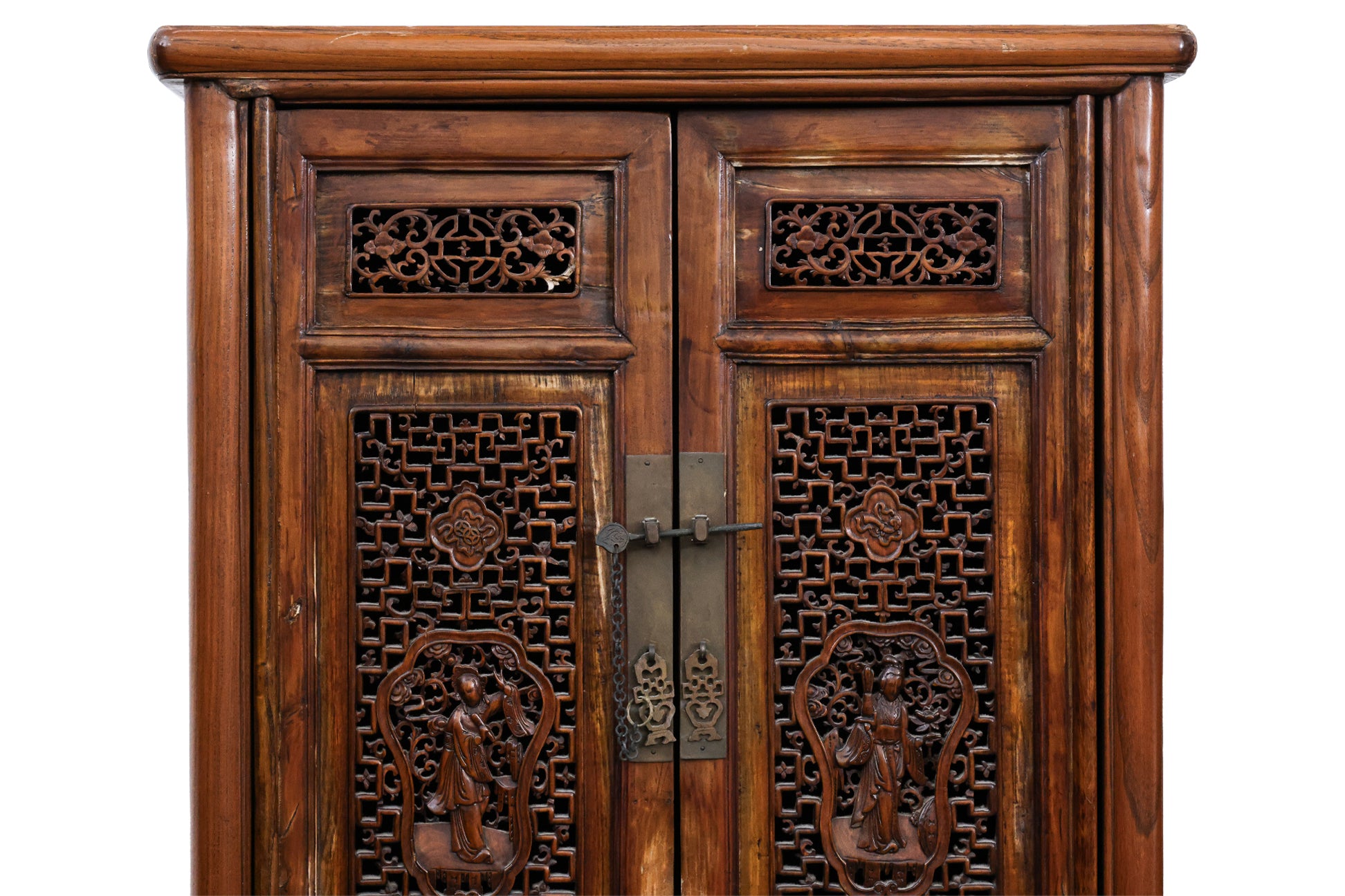 A CHINESE ELM CABINET