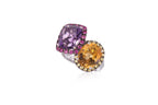 A MULTI-GEM 'TOI ET MOI' RING