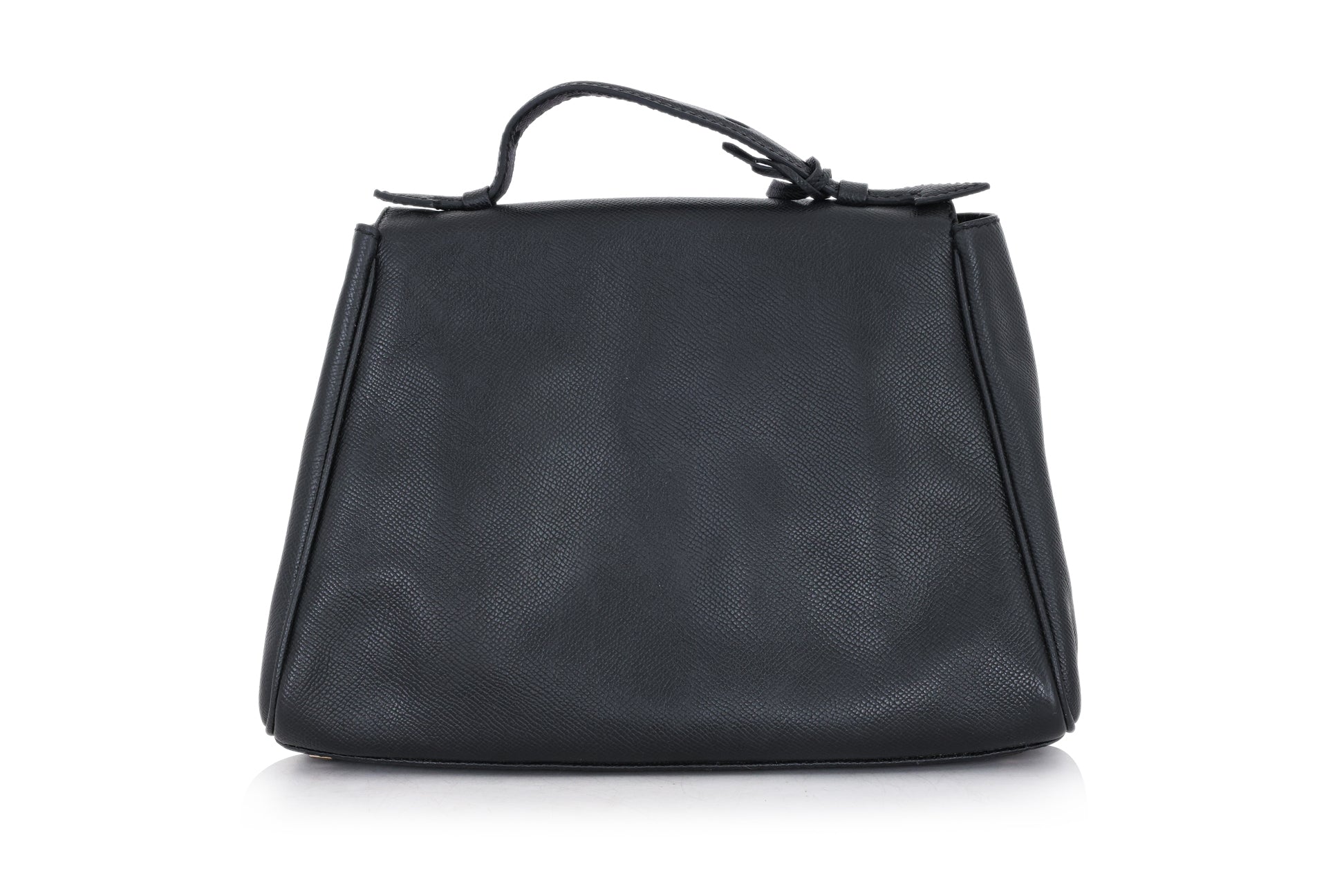 MYRIAM SCHAEFER - A BLACK LEATHER 'BYRON' TOTE BAG