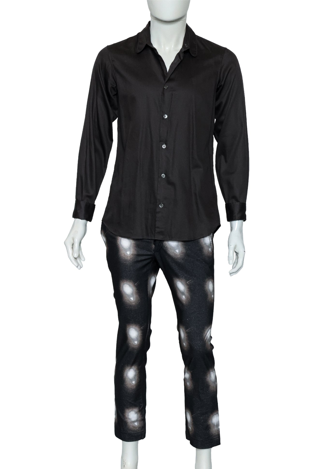 ANN DEMEULEMEESTER - A SHIRT AND TROUSER ENSEMBLE