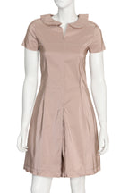 JIL SANDER NAVY - A 'DUNE' SHORT SLEEVE DRESS