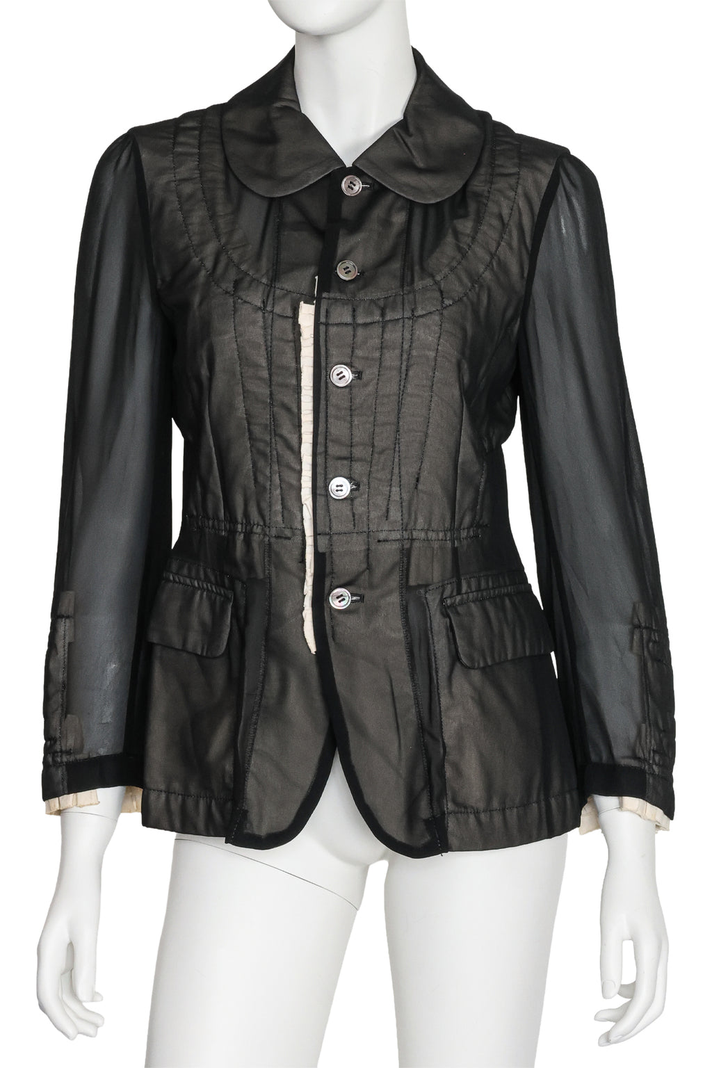 COMME DES GARÇONS - A SHEER PADDED COAT