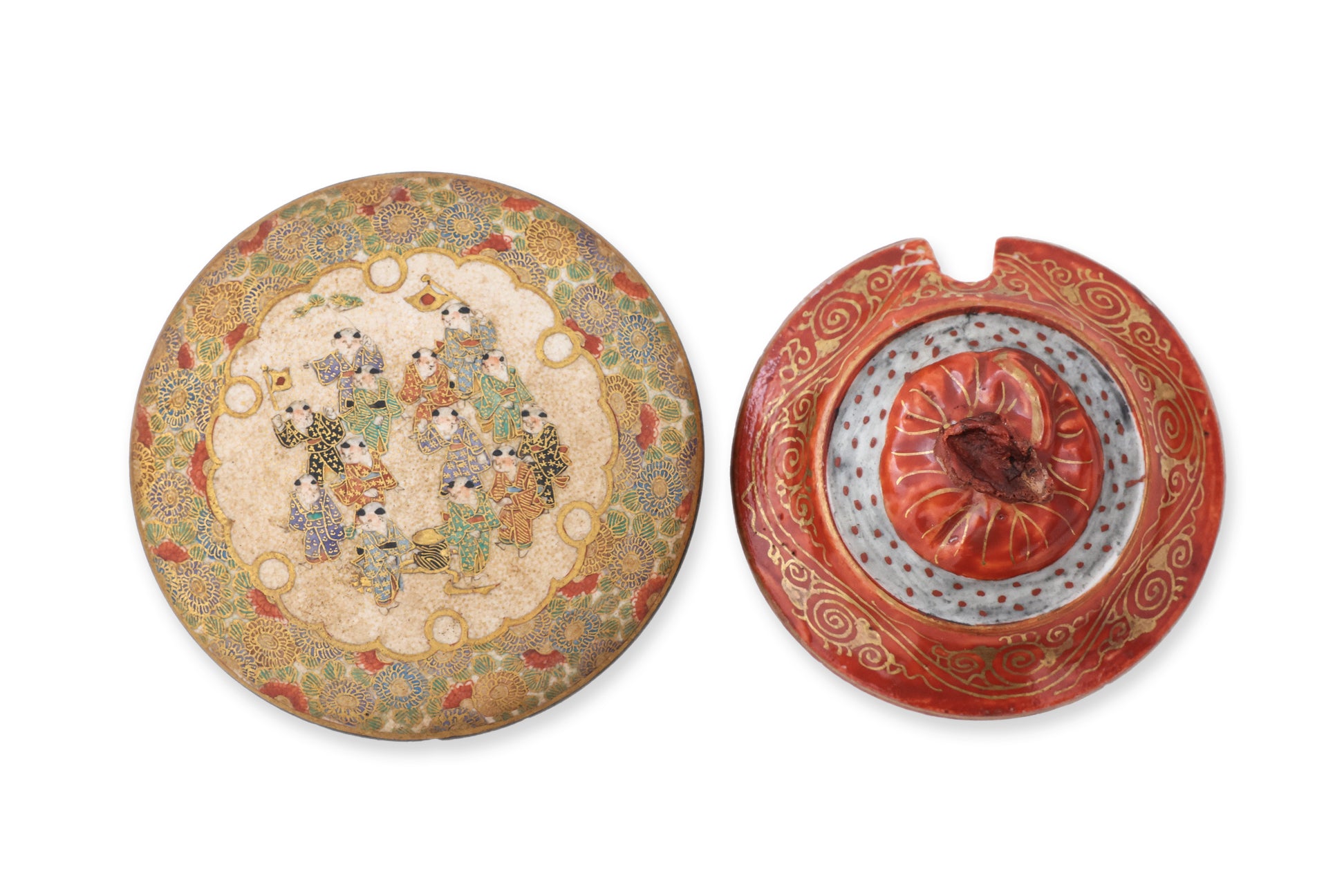 A GROUP OF MINIATURE JAPANESE CERAMICS