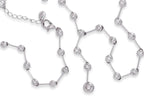 A BEZEL SET DIAMOND NECKLACE