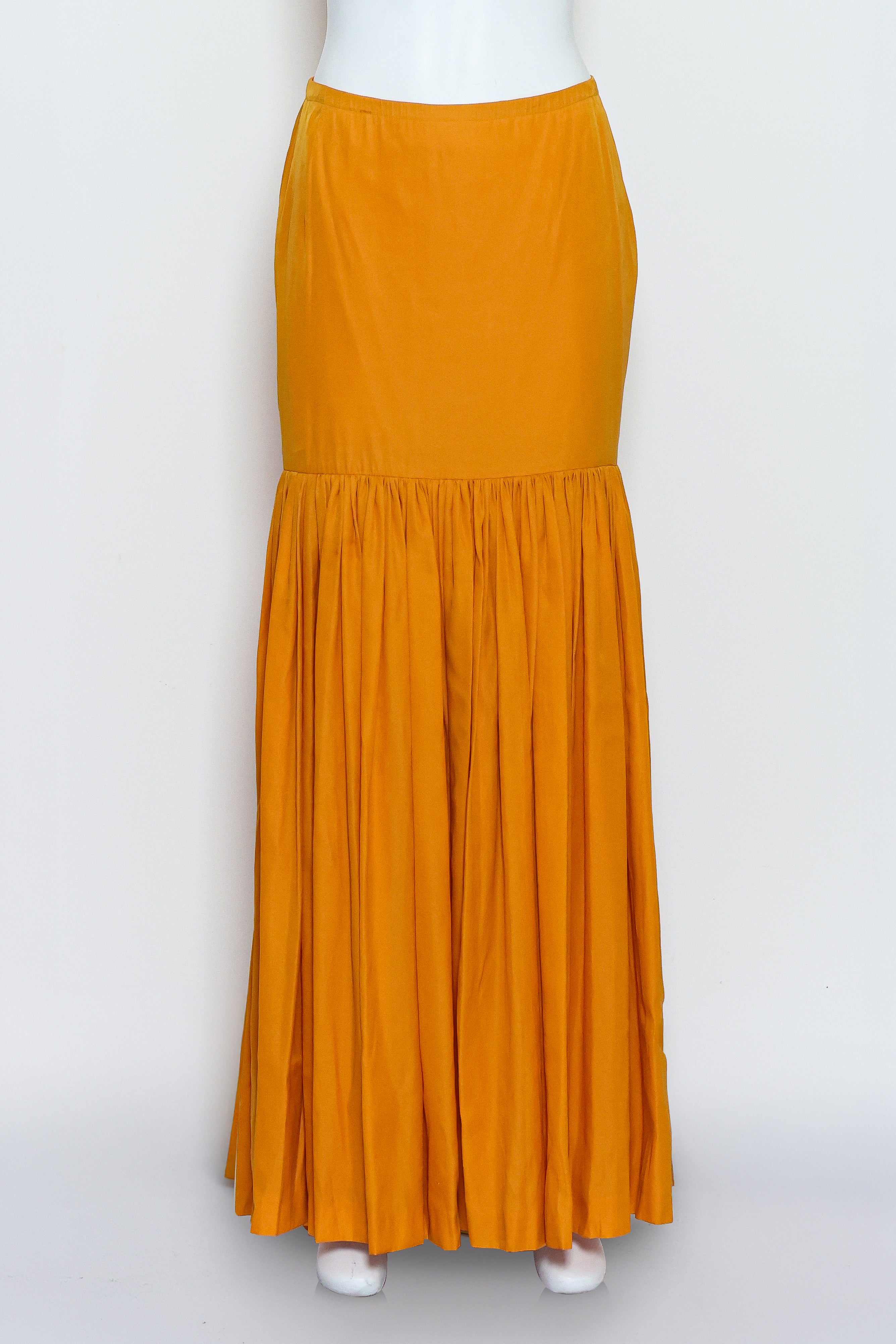 DRIES VAN NOTEN - AN AMBER MAXI SKIRT