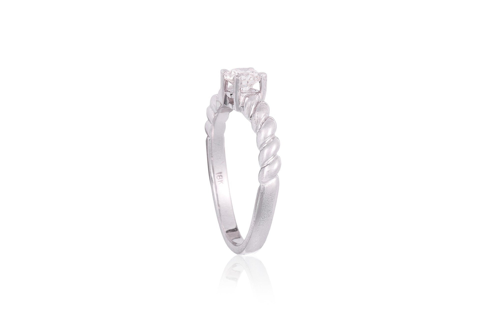 A DIAMOND SOLITAIRE RING