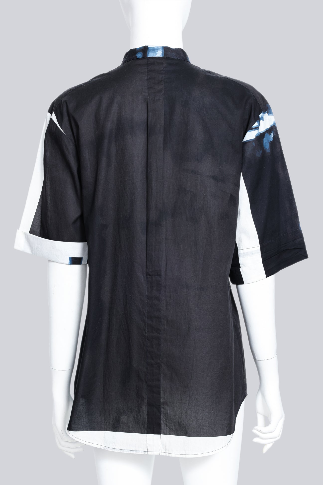 JIL SANDER - A CONTRAST PRINT SHIRT