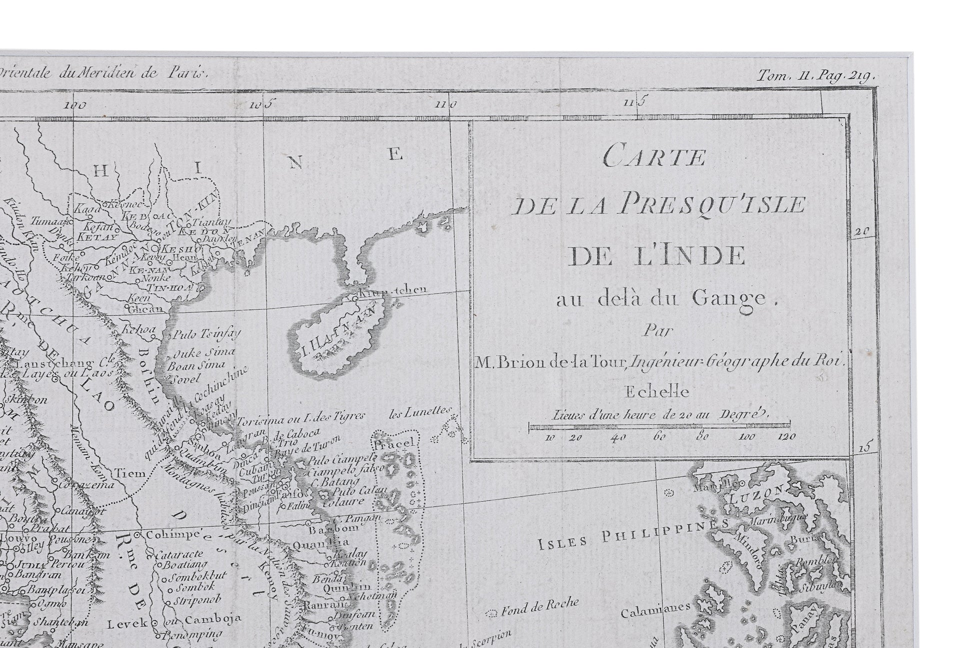 A 1779 FRENCH MAP OF THAILAND, MALAYSIA AND VIETNAM