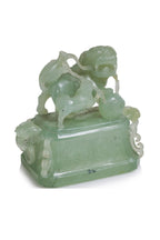 A LARGE SERPENTINE JADE ARCHAISTIC CENSER AND COVER
