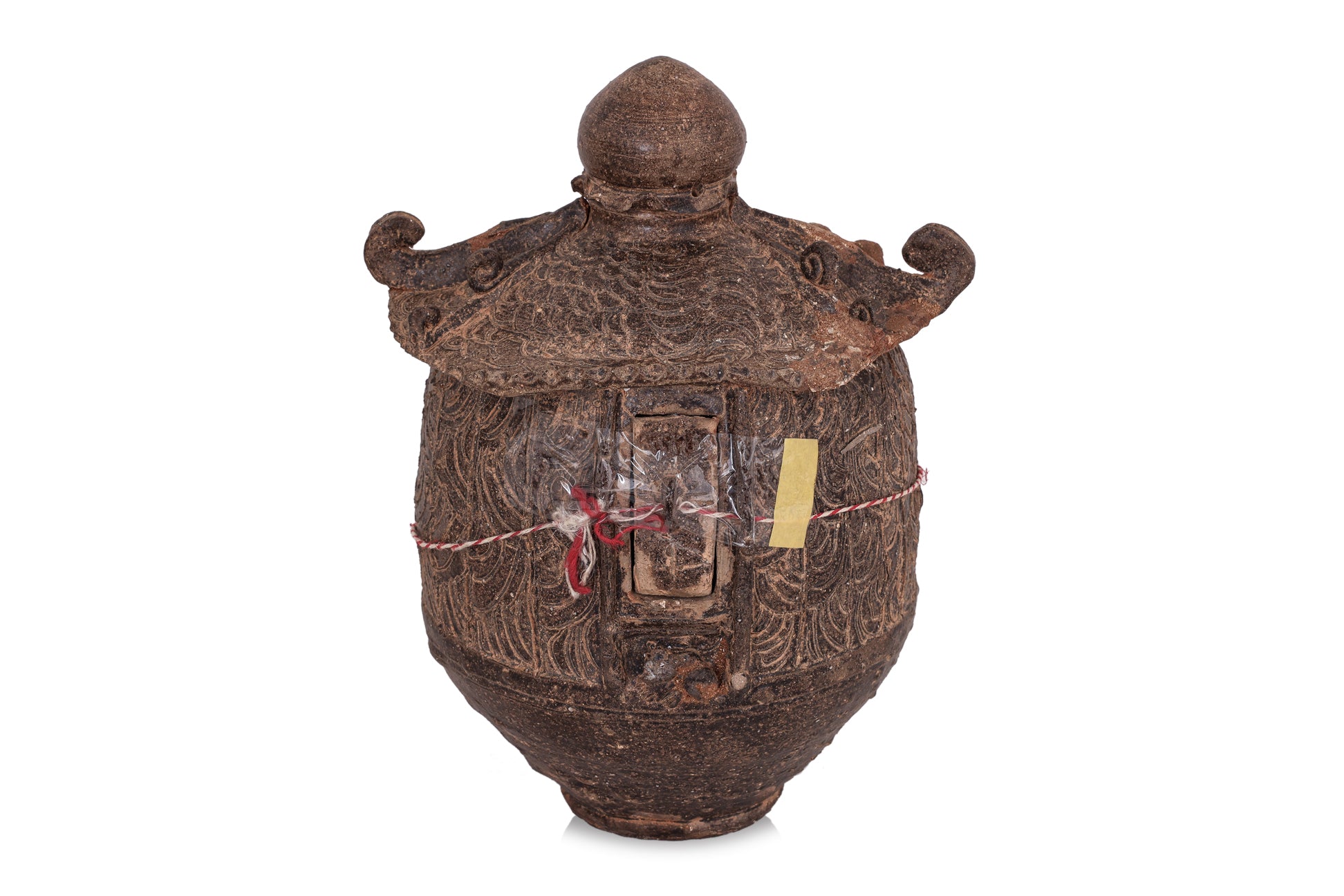 A STONEWARE GRANARY JAR