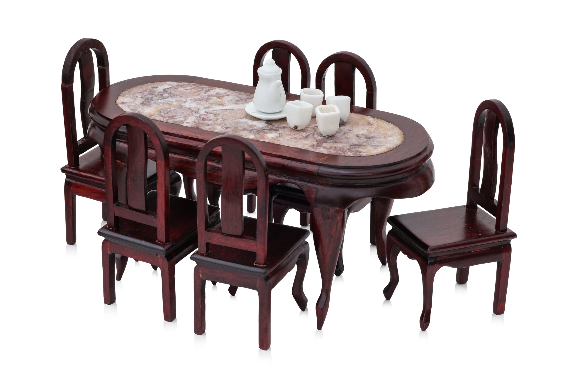 A GROUP OF MINIATURE CHINESE STYLE HARDWOOD FURNITURE