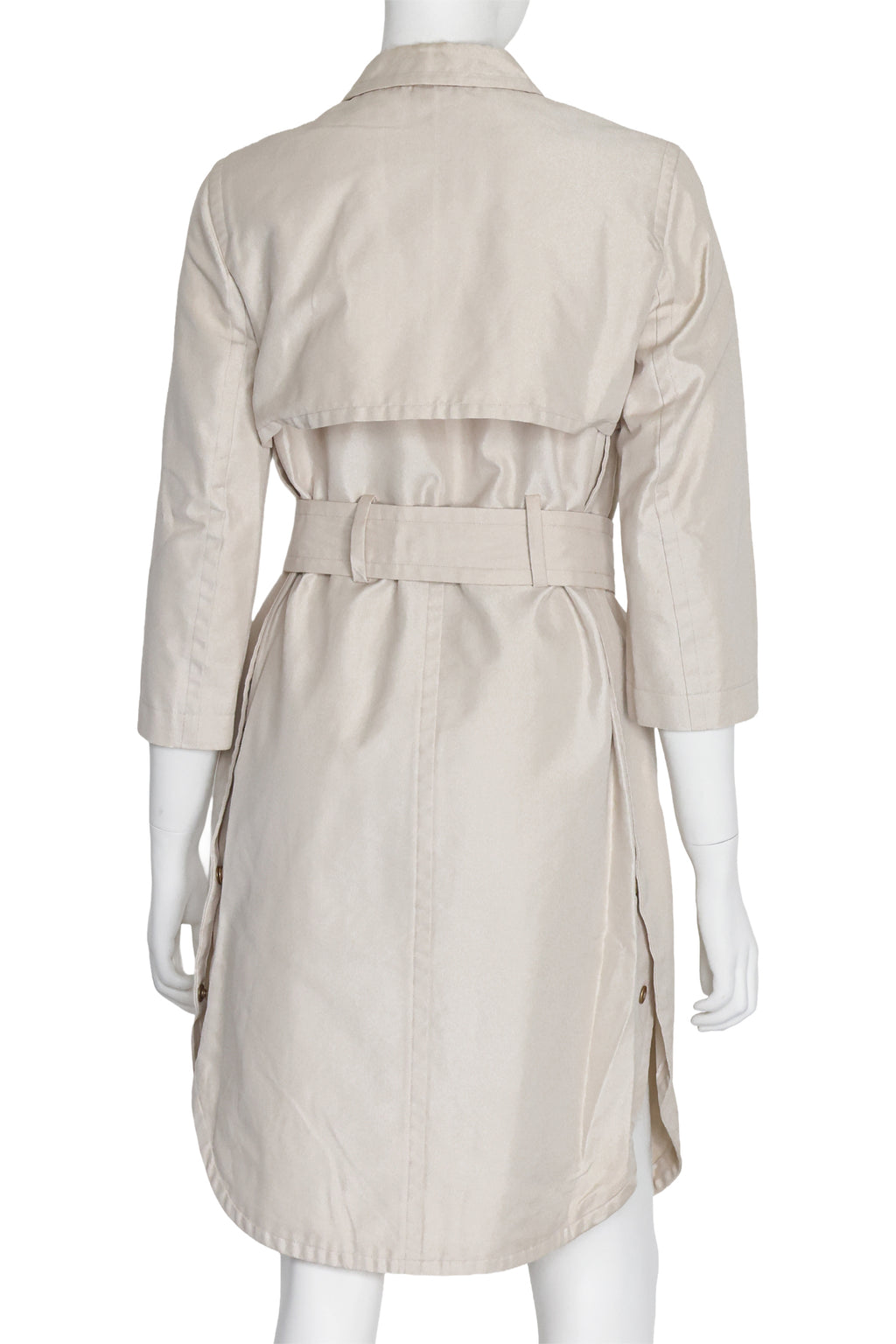 CALVIN KLEIN COLLECTION - A BELTED TRENCH COAT
