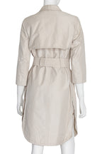 CALVIN KLEIN COLLECTION - A BELTED TRENCH COAT