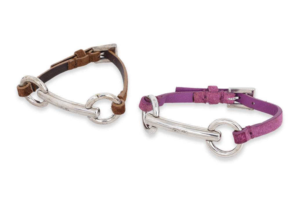 PRADA - TWO 'HORSE BIT' BRACELETS (1)