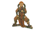 A SANCAI GUAN YU FIGURAL ROOF TILE