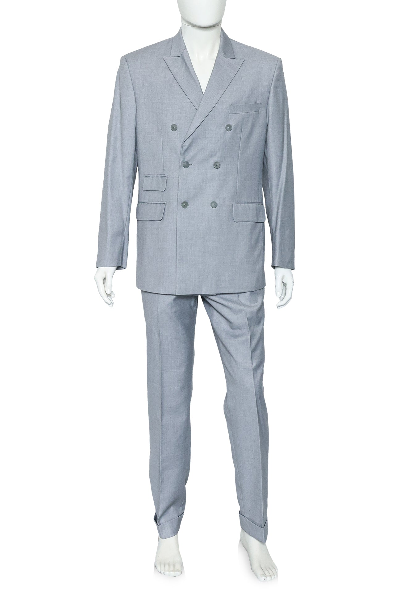 OXFORD TAILOR - A LIGHT GREY DOUBLE-BREASTED SUIT (2 PCE)