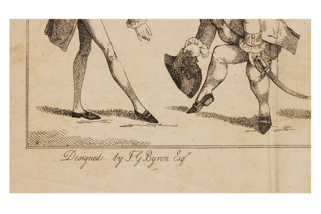 THE PRINCE'S BOW - A SET OF THREE SATIRICAL PRINTS