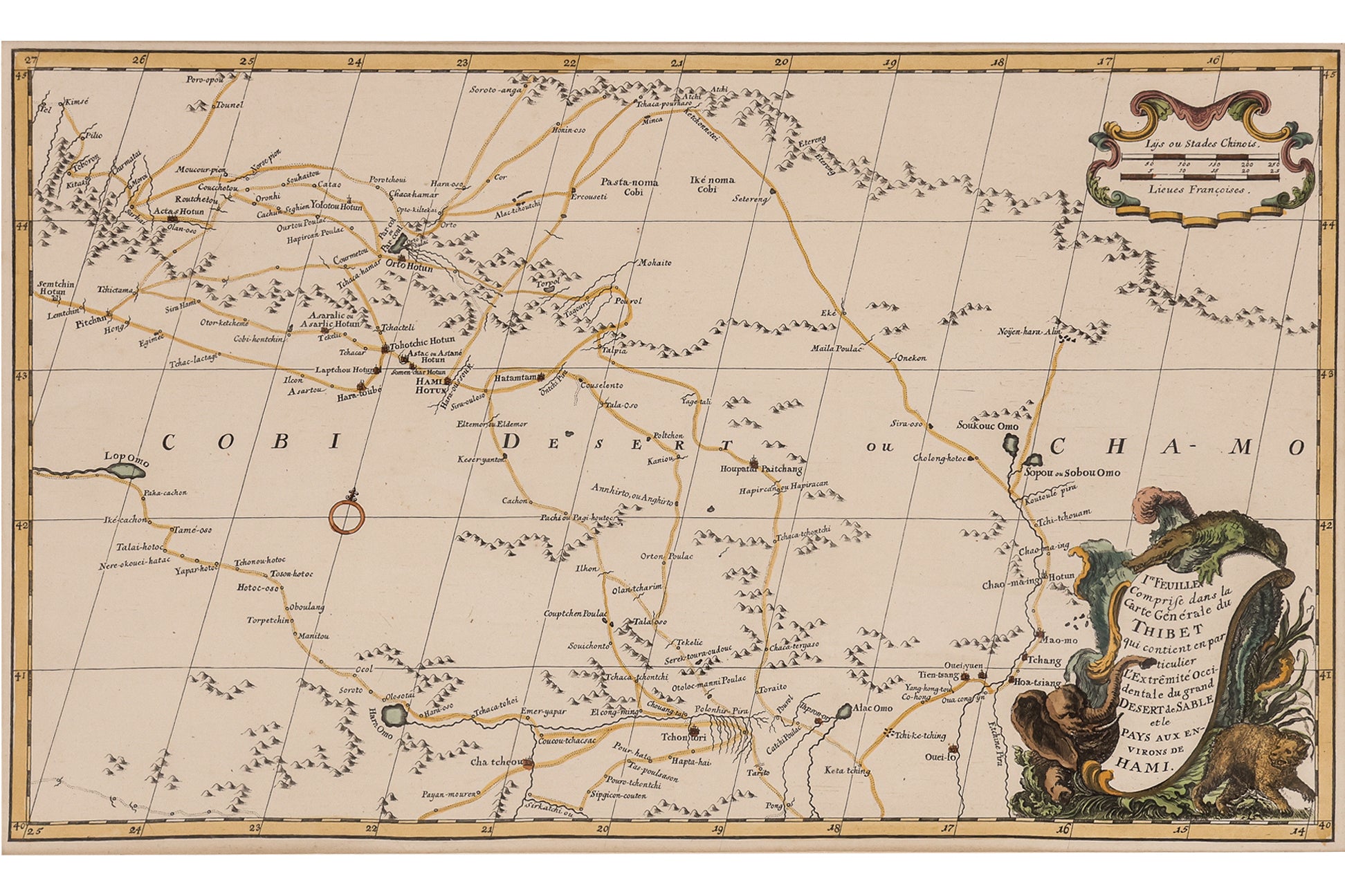 TWO EARLY HAND-COLOURED AND ENGRAVED MAPS OF TIBET, JEAN B. B. D'ANVILLE, 1737