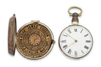 A GEORGE III SILVER PAIR CASED POCKET WATCH