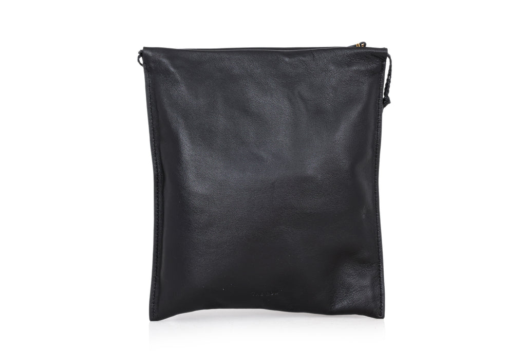THE ROW - A BLACK NAPPA LEATHER MEDICINE POUCH