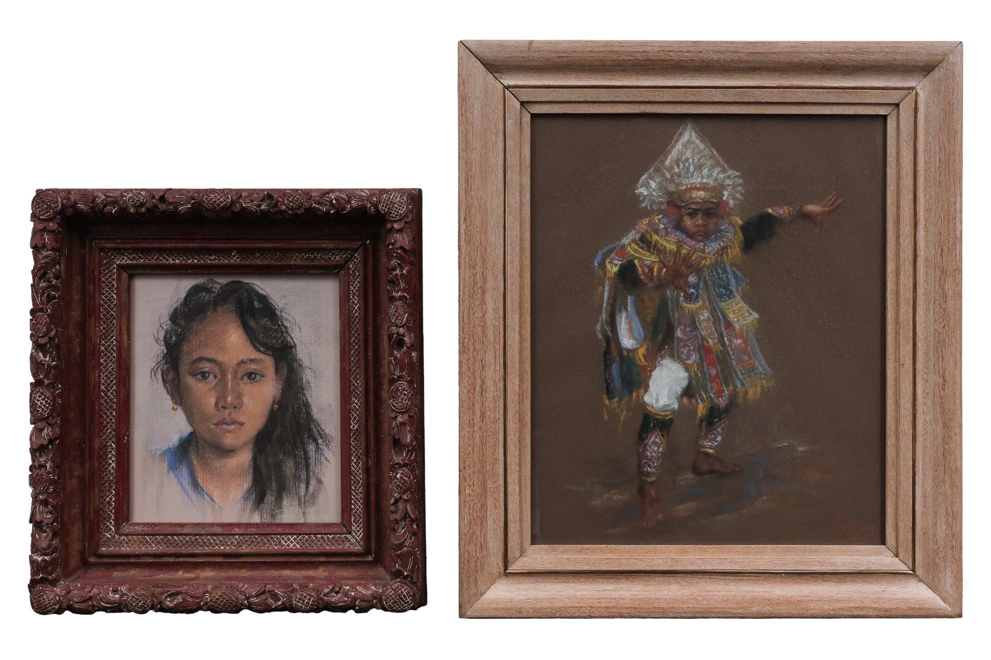 TEDJA SUMINAR (INDONESIAN, 1936-2016) - PORTRAIT OF A GIRL; A BALINESE DANCER