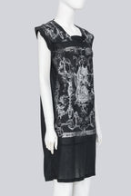 BALENCIAGA.TS - A 2009 SHEER ANCIENT GREECE GOTHIC INSPIRED PRINT DRESS