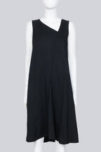 NOIR KEI NINOMIYA COMME DES GARCONS - A 2015 BLACK SLEEVELESS DRESS