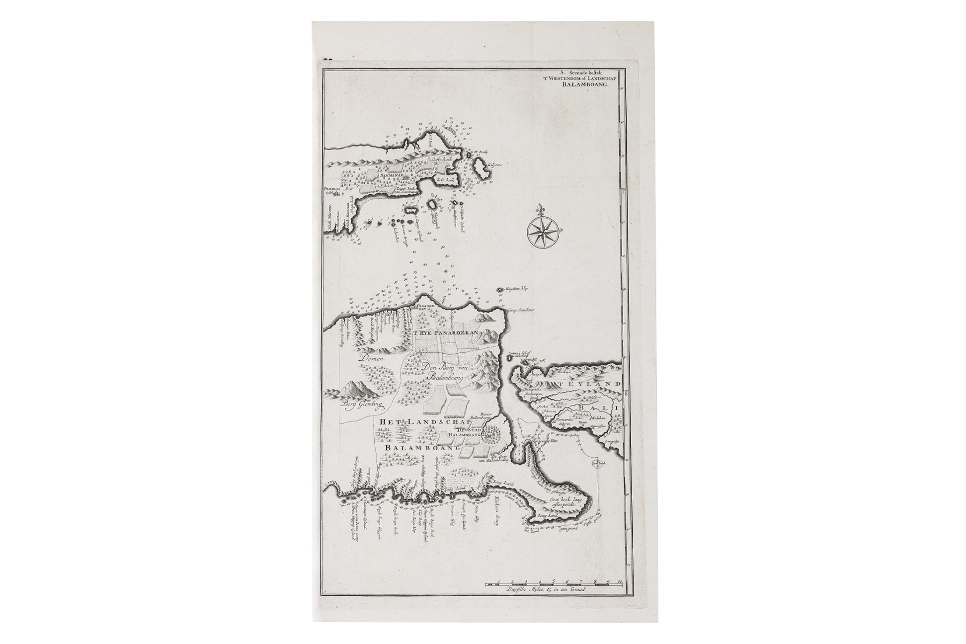 NIEUWE EN ZEER NAAUKEURIGE KAART VAN T EYLAND JAVA MAJOR OF GROOT JAVA, FRANCOIS VALENTYN, 1724