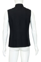RAJESH PRATAP SINGH - A PINSTRIPE SLEEVELESS NEHRU JACKET