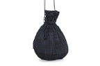 FORTUNY - A BLACK PLEATED 'ANTHEA' BAG